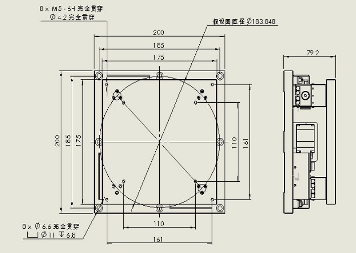 XYY軸電動對位臺 FXYY-175(圖9) XYY軸電動對位臺