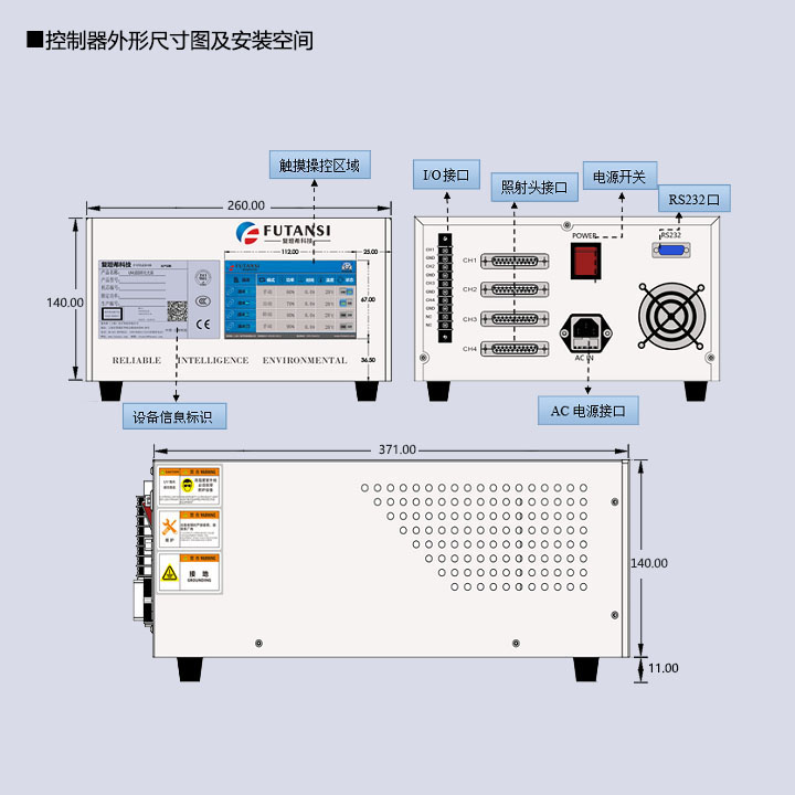 UVLED三面照流水線烘箱200×100(圖4) uvled固化機(jī)